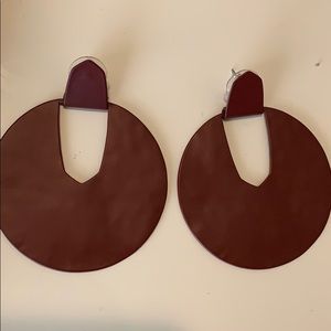 Kendra Scott Diane Earrings Matte Maroon